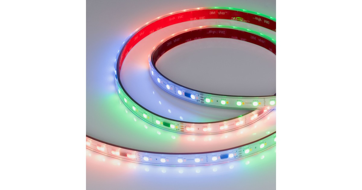 Купить Лента герметичная SPI-P-BA120-14mm 24V RGBW-Warm-PX6-BPT (16 W/m, IP66, 5060/2835, 5m) 043088 Arlight оптом в Москве