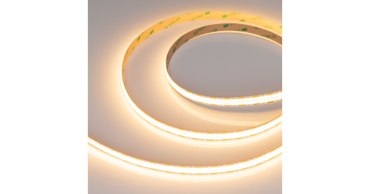 Купить Лента COB-X1088-12mm 24V Warm2700 (22 W/m, IP20, 5m) 046933 Arlight оптом в Москве