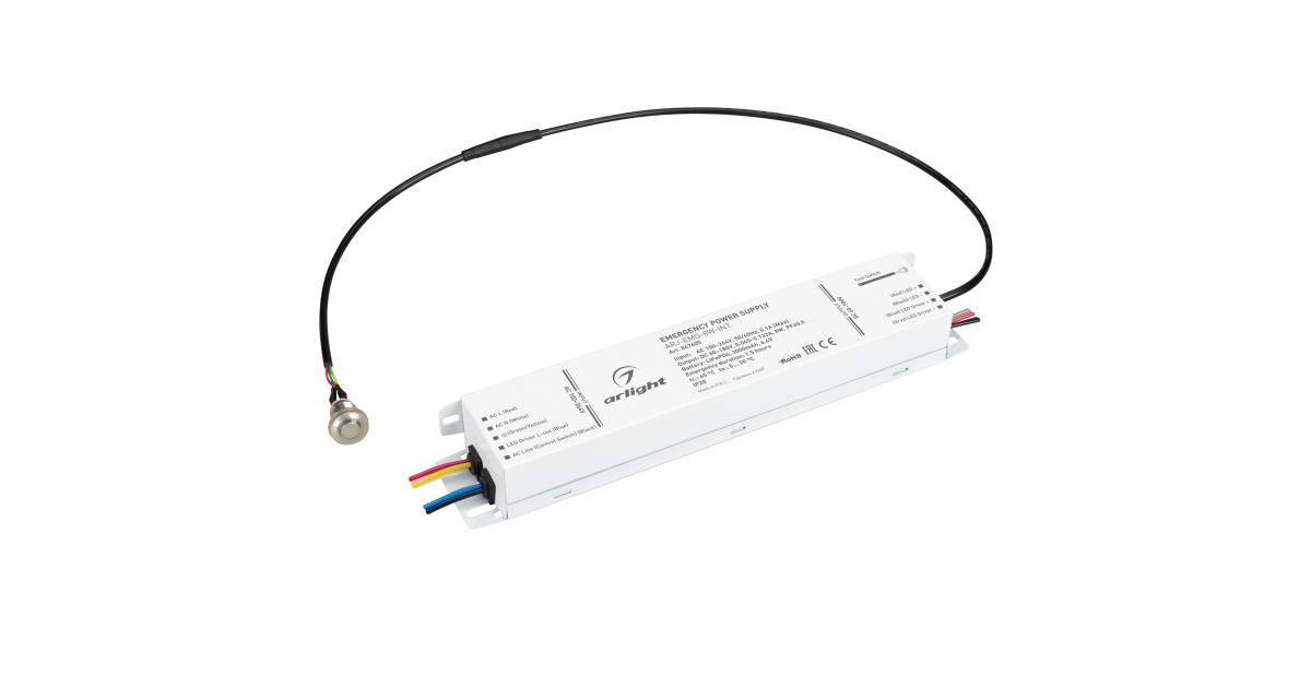 Купить Блок аварийного питания ARJ-EMG-8W-INT (60-180V, 1.5H, LiFePO4) 047605 Arlight оптом в Москве