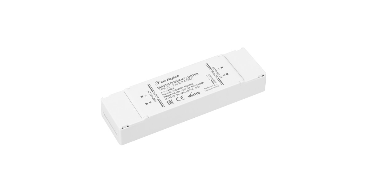 Купить Ограничитель пускового тока SPV-ICL-230008 AC/AC (100-240V, 8A) 047612 Arlight оптом в Москве