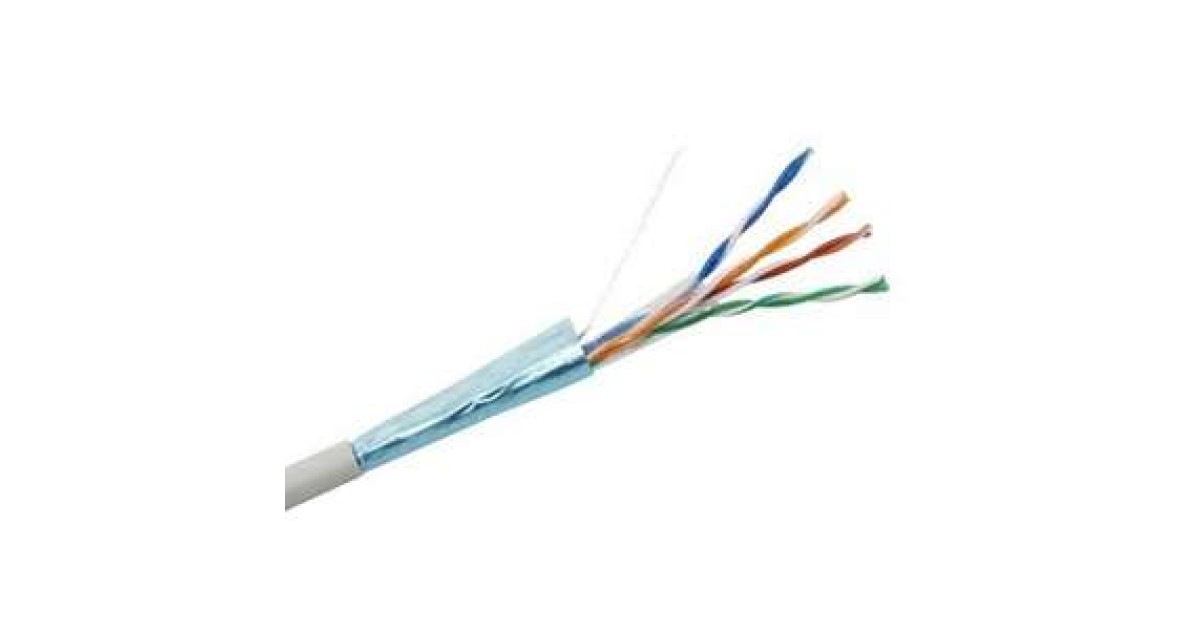 Купить Кабель витая пара F/UTP кат.5E 4х2х24AWG solid CCA PVC сер. (м) 01-1001 Net.on оптом в Москве
