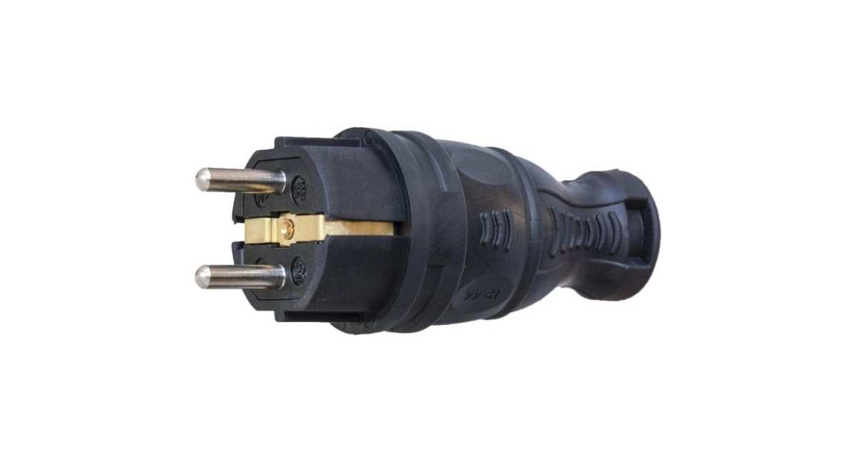 Купить Вилка прямая 16А с заземл. каучук TKE-C05-KV-Z TOKOV ELECTRIC оптом в Москве