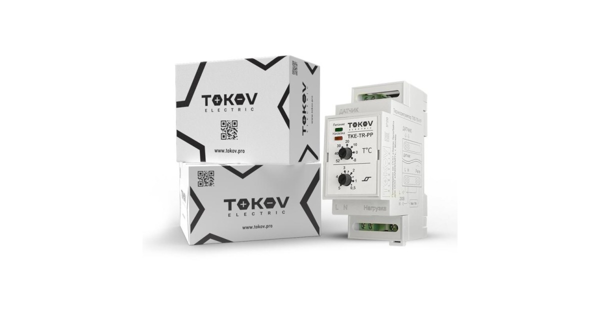 Купить Термостат механический для обогрева труб на DIN-рейку Tokov Electric TKE-TR-PP TOKOV ELECTRIC оптом в Москве