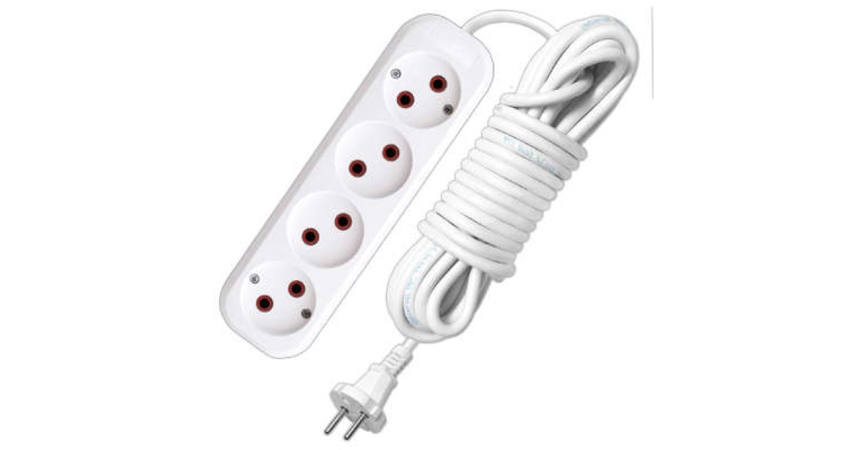 Купить Удлинитель 4х10м без заземл. 10А IP20 У6-766М ПВС 2х1 766М-10 UNIVersal оптом в Москве