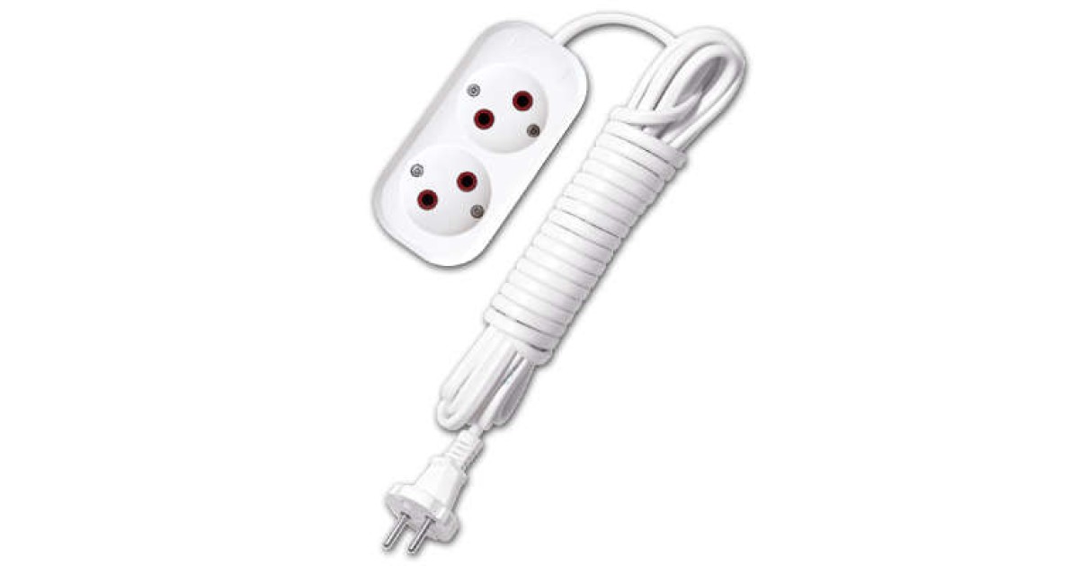 Купить Удлинитель 2х5м без заземл. 6А IP20 У6-011 ШВВП 2х0.75 9631913 UNIVersal оптом в Москве