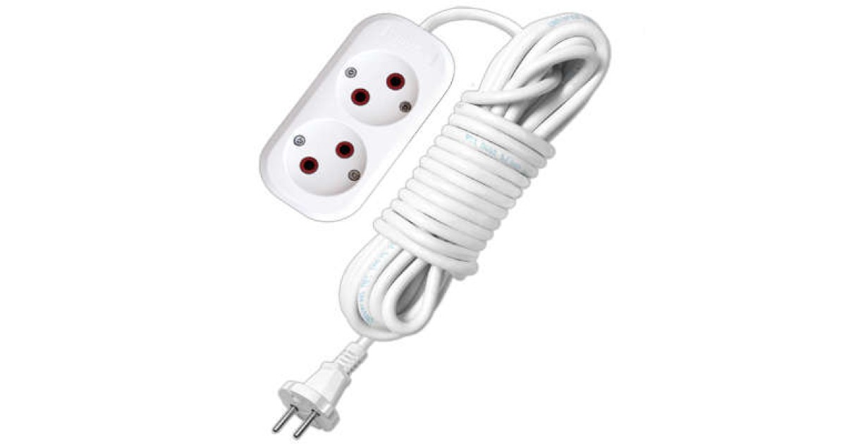 Купить Удлинитель 2х2м без заземл. 6А IP20 У6-011М ПВС 2х0.75 011М-02 UNIVersal оптом в Москве