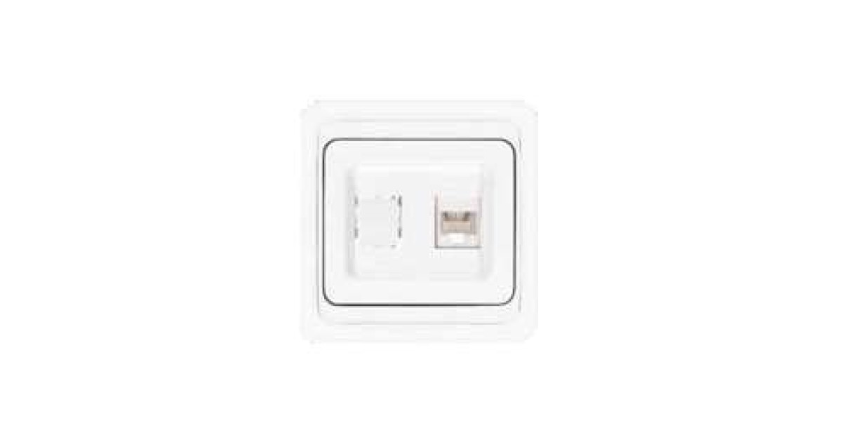 Купить Розетка компьютерная 1-м СП Валери бел. В0035 UNIVersal оптом в Москве