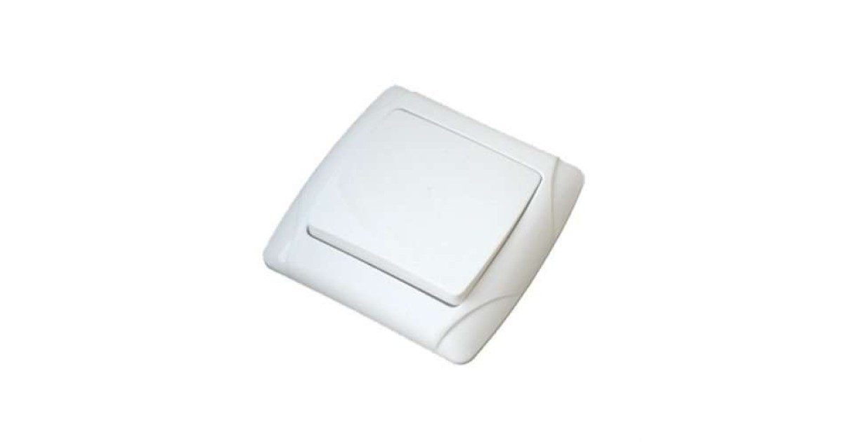 Купить Выключатель 1-кл. СП Маргарита 10А IP20 бел. М0021 UNIVersal оптом в Москве