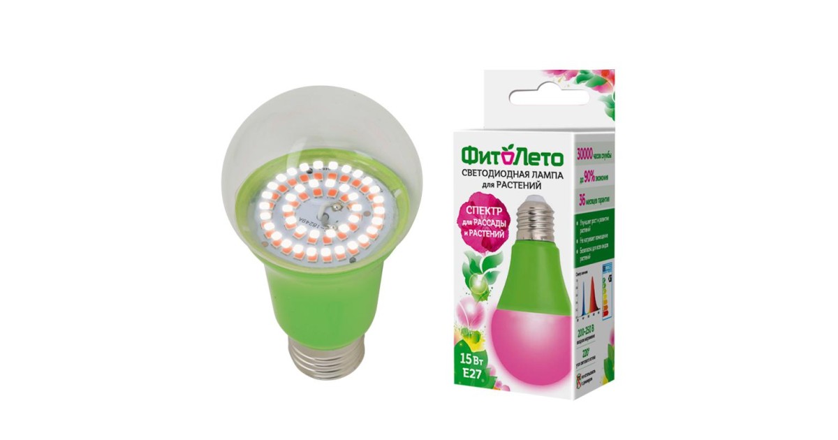 Купить Лампа светодиодная для растений. LED-A60-15W/SPSB/E27/CL PLP30GR Форма A, прозрачная. Спектр для рассады и цветения. Картон. ТМ UL-00004582 Uniel оптом в Москве