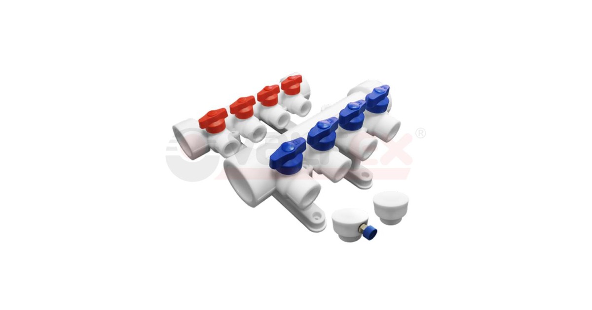 Купить Группа коллекторная 32х20 на 6 выходов (2/1) бел. VALFEX 101143206 VALFEX оптом в Москве