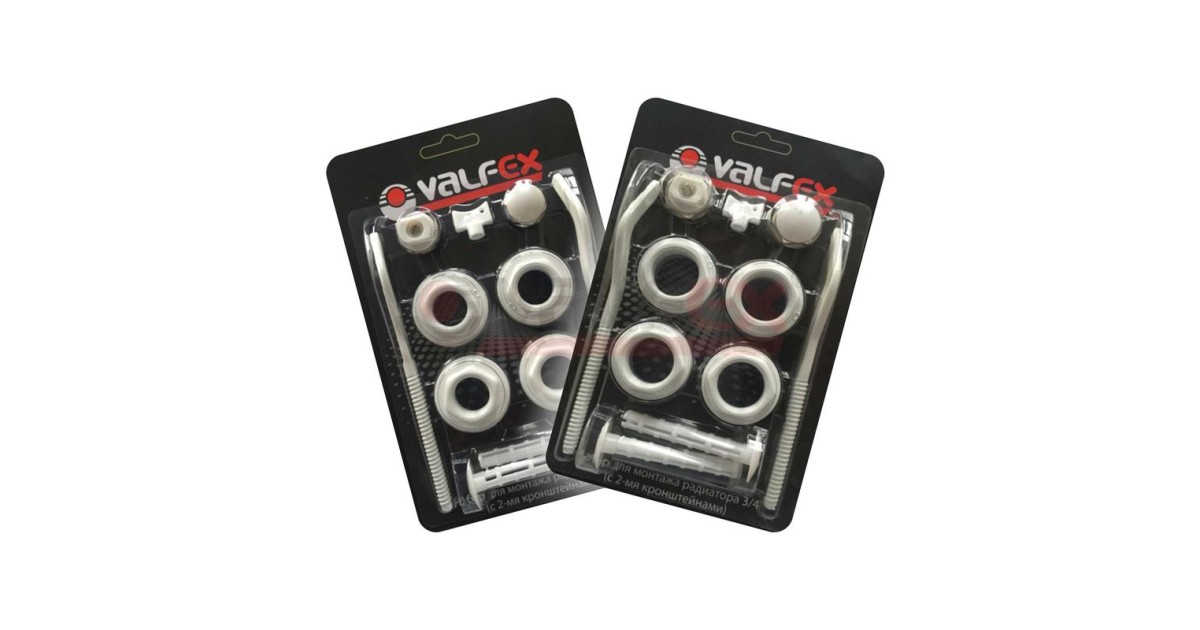 Купить Комплект для монтажа радиаторов с двумя кронштейнами 1/2дюйм AD-1002 1/2 VALFEX оптом в Москве