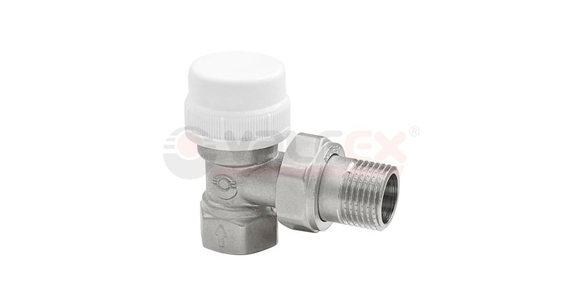 Купить Клапан термостатический для радиаторов угловой 1/2дюйм (80/10) К VF.031.T.04 VALFEX оптом в Москве