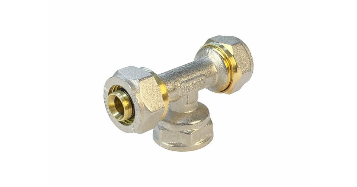 Купить Тройник обжимной с переходом на ВР 20х1/2х20дюйм (110/5) VALFEX VF.332.N.201220 VALFEX оптом в Москве