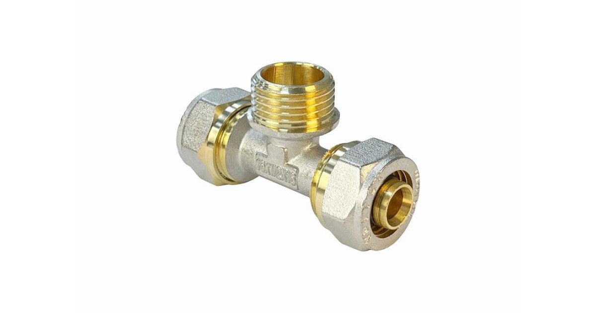 Купить Тройник обжимной с переходом на НР 16х1/2х16дюйм (160/10) VALFEX VF.333.N.161216 VALFEX оптом в Москве