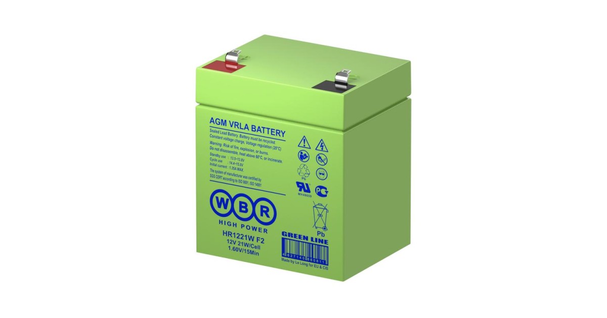 Купить Аккумулятор 12В 5.6А.ч HR1221W F2 WBR оптом в Москве