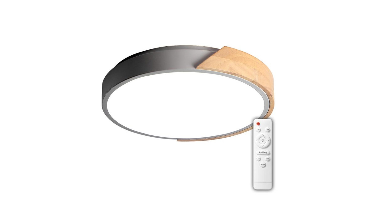 Купить Светильник светодиодный декоративный PPB Scandic-R DIM 90Вт 3000-6500К IP20 настенно-потолочный бытовой диммир. GR/W 5037151 Jazzway оптом в Москве