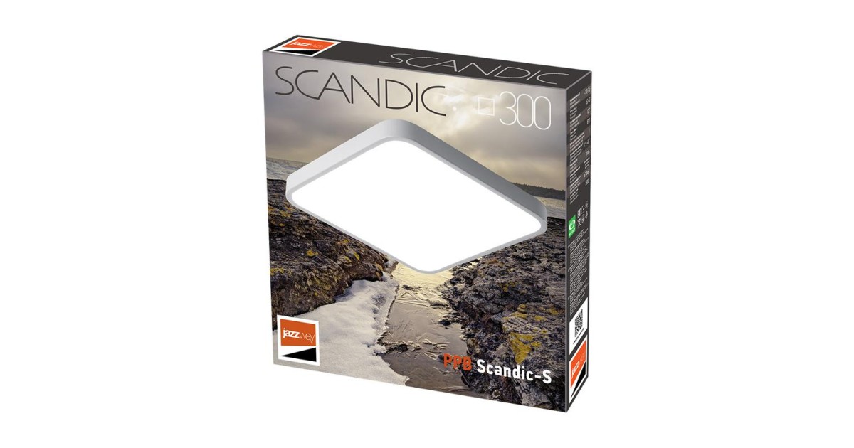 Купить Светильник светодиодный декоративный PPB Scandic-S 36Вт 4000К IP20 настенно-потолочный бытовой GR 5037236 Jazzway оптом в Москве