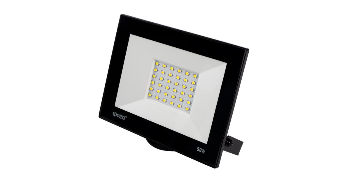 Купить Прожектор светодиодный СДО-20 50Вт 6500К IP65 230В BL ДО прозр. закален. стекло 5047303 ФАZА оптом в Москве