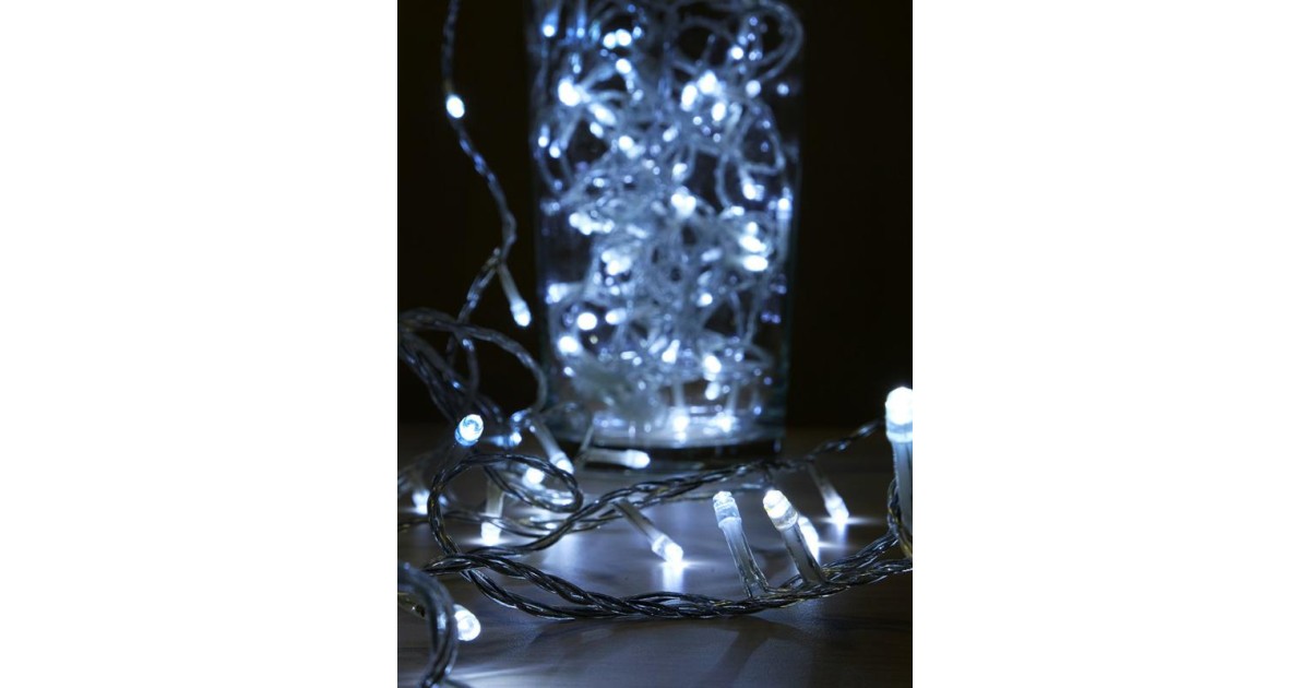 Купить Гирлянда светодиодная LD120-W-E 120 с доп. подключ. до 20 доп. модулей 12м бел. 4607144111676 SHLights оптом в Москве