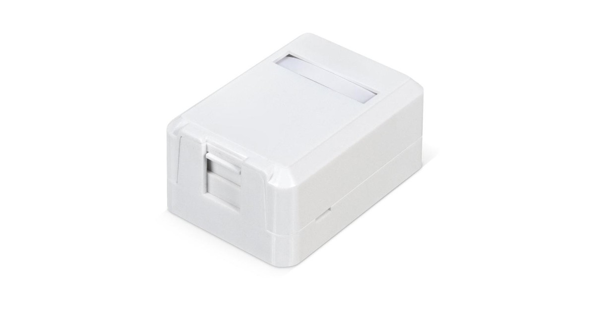 Купить Корпус настенной розетки для установки 1-ой вставки типа Keystone Jack Д WRline WR-MB-1 бел. 505219 Hyperline оптом в Москве