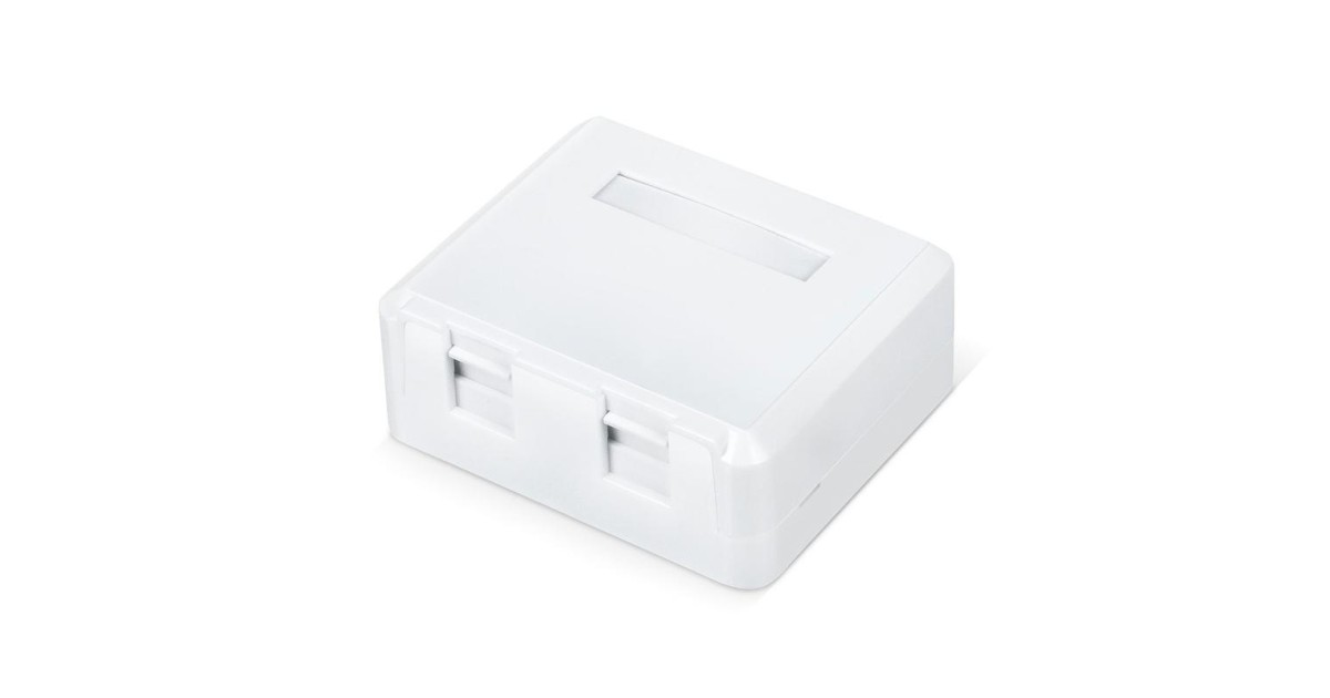 Купить Корпус настенной розетки WR-MB-2 для установки 2-х вставок типа Keystone Jack бел. 505220 WRline оптом в Москве