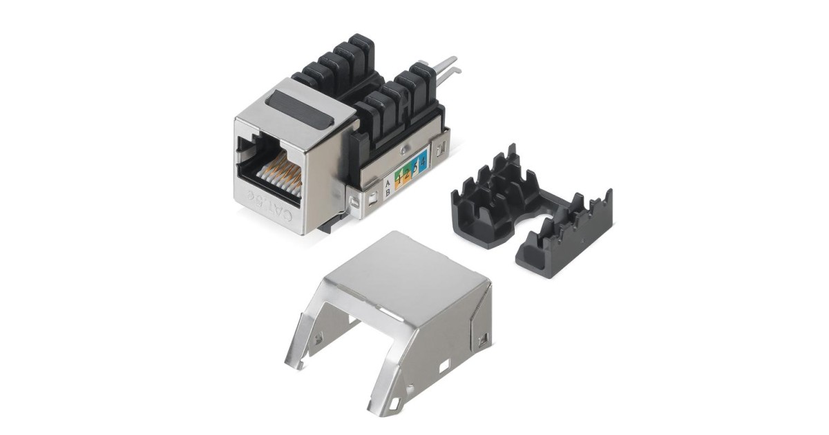 Купить Вставка Keystone Jack RJ45 кат.5E экранир. WR-KJ-RJ45-C5E-SH-90 90град. заделка тип 110 505213 WRline оптом в Москве
