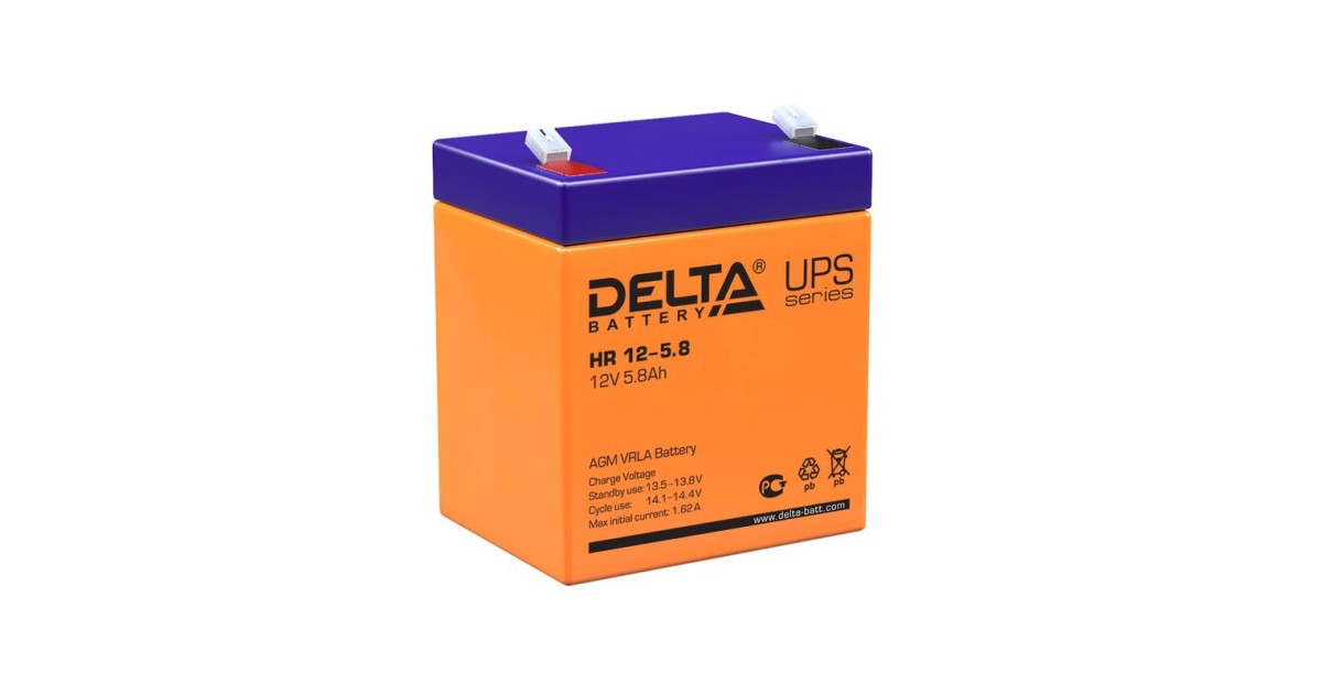 Купить Аккумулятор UPS 12В 5.8А.ч HR 12-5.8 DELTA оптом в Москве