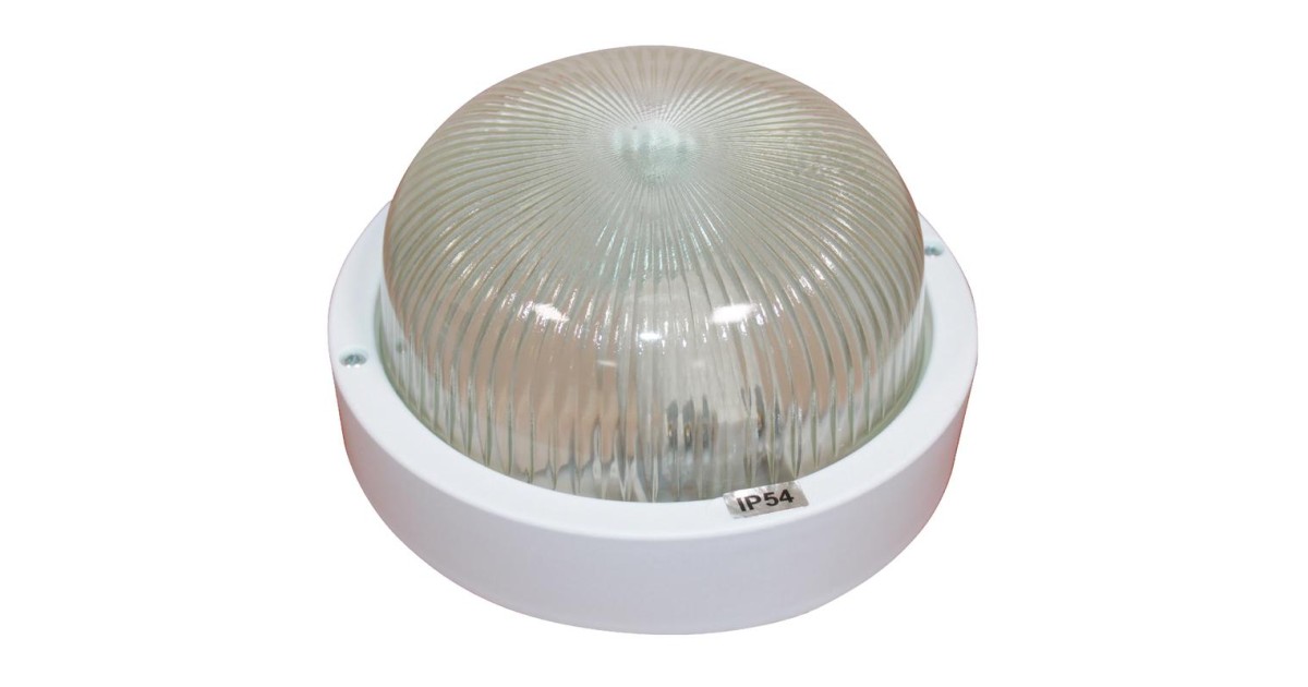 Купить Светильник "Банник" 1301 НПП 03-60-013 IP54 круг малый бел. пласт. 1005500879 Элетех оптом в Москве