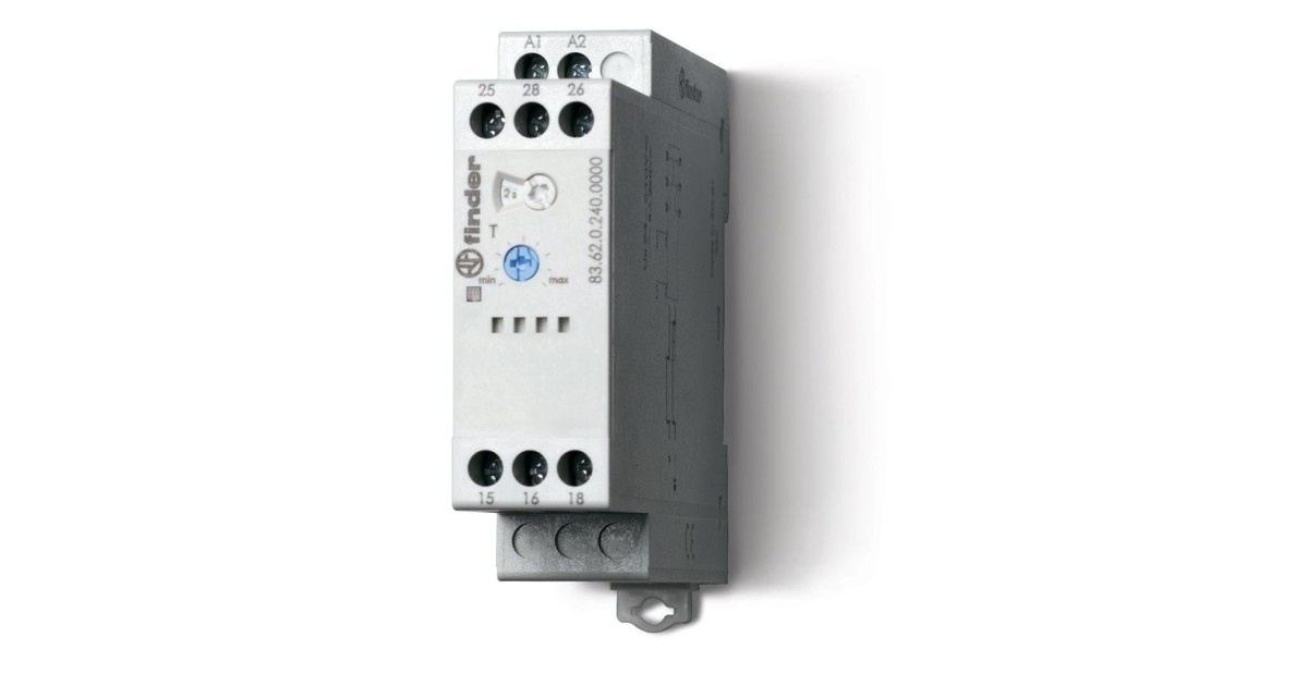 Купить Таймер модульный 1-функциональный (BI) 24…240В AC/DC 2CO 8А 22.5мм регулировка времени 0.05с…180с IP20 836202400000 FINDER оптом в Москве