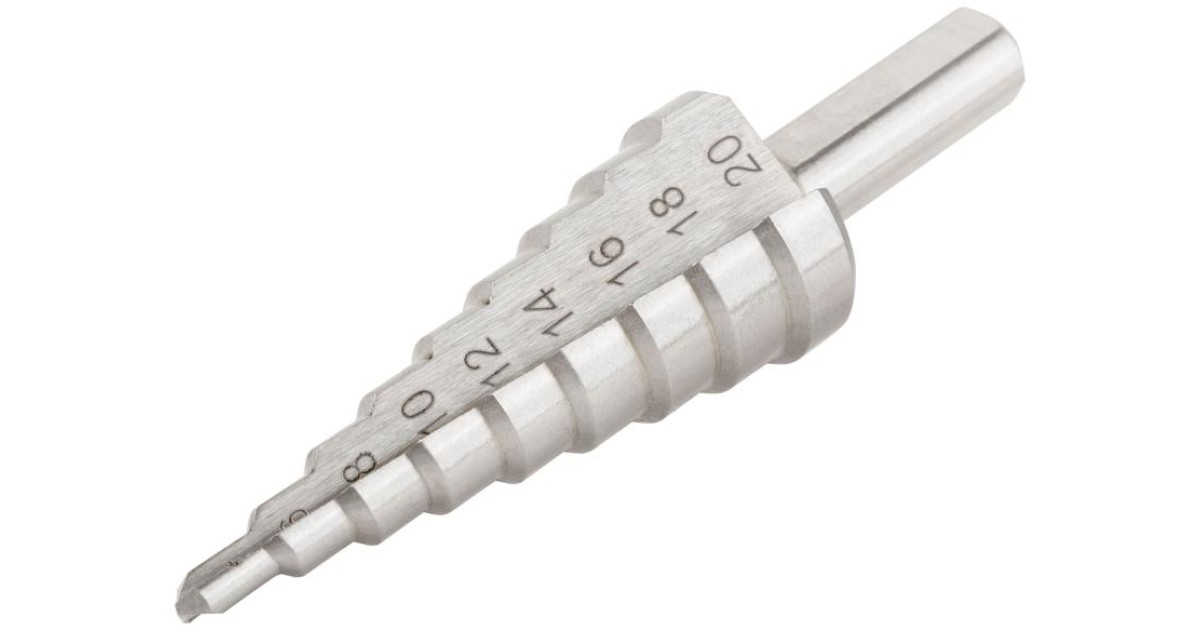 Купить Сверло ступенчатое HSS (Р6М5) по металлу, 9 ступеней, 4-20 мм 36395 FIT оптом в Москве