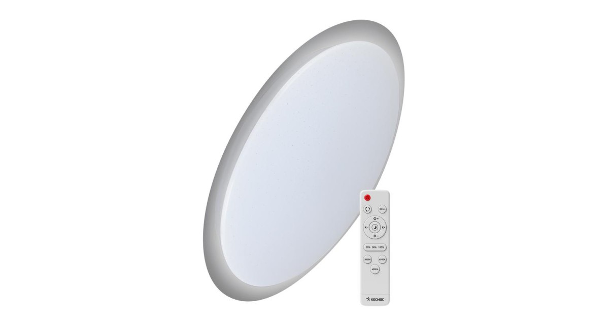 Купить Светильник светодиодный PREMIUM GALAXY 55Вт 230В 3000-6500К 4400лм IP40 450х70мм настенно-потолоч. управляемый с пультом ДУ КОСМОС KSGala55W Космос оптом в Москве