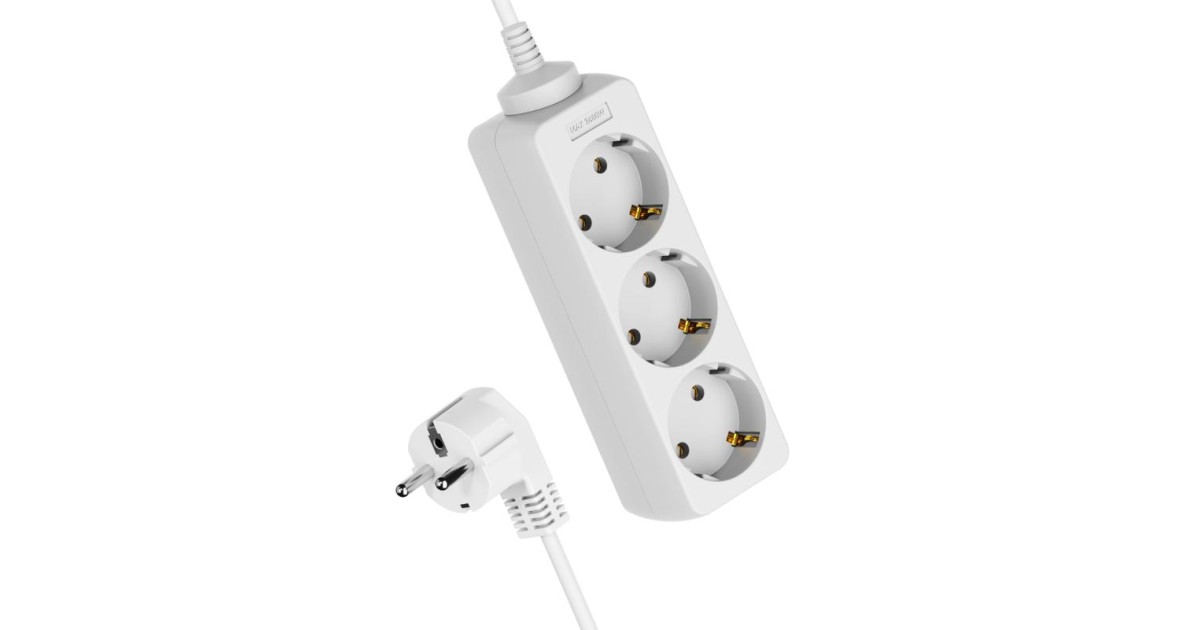 Купить Удлинитель 3х3м с заземл. 16А IP20 ПВС 3х1 YKsm3m-3g-Z(K) Космос оптом в Москве