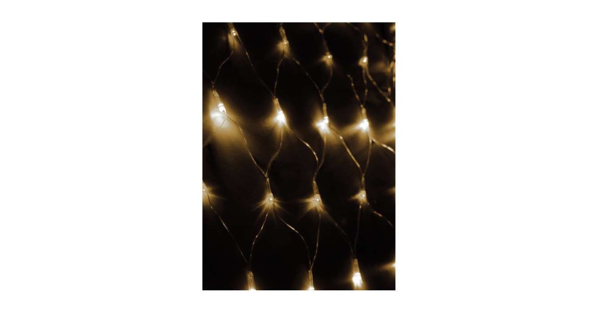 Купить Гирлянда Сеть 240LED 1.8х1.7м с контроллером (разные режимы мигания) провод 3м IP20 тепл. бел. Космос KOC_NET240LED_W Космос оптом в Москве