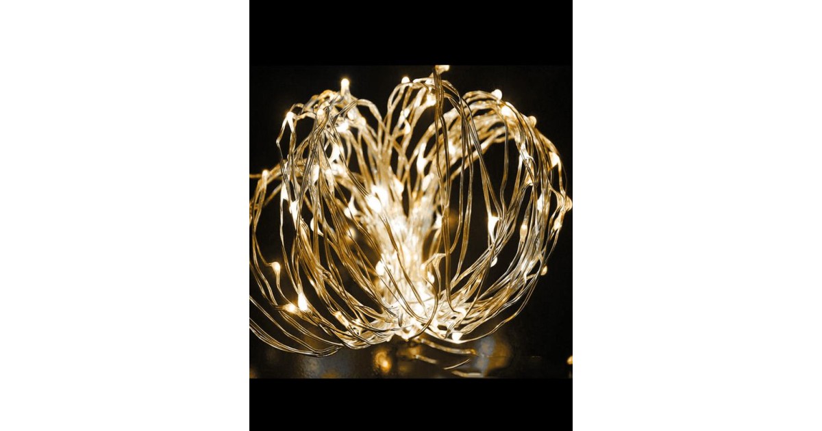 Купить Гирлянда светодиодная "Золотые нити" 10м 100LED в виде капель 220В KOCNL-EL151 Космос оптом в Москве