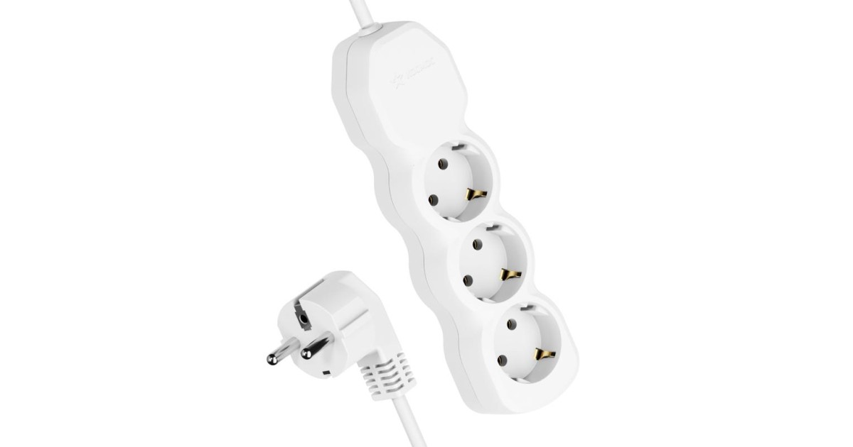 Купить Удлинитель 3х5м с заземл. 10А IP20 ПВС 3х0.75 YKsm5m-3g-Z(10A)P Космос оптом в Москве