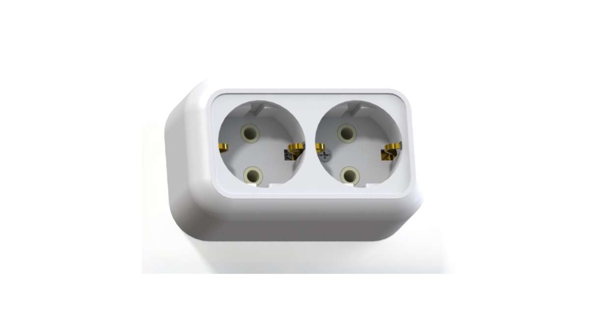 Купить Розетка 2-м ОП Валентина РА16-826 16А IP20 с заземл. бел. Кунцево 5418 Кунцево-Электро оптом в Москве