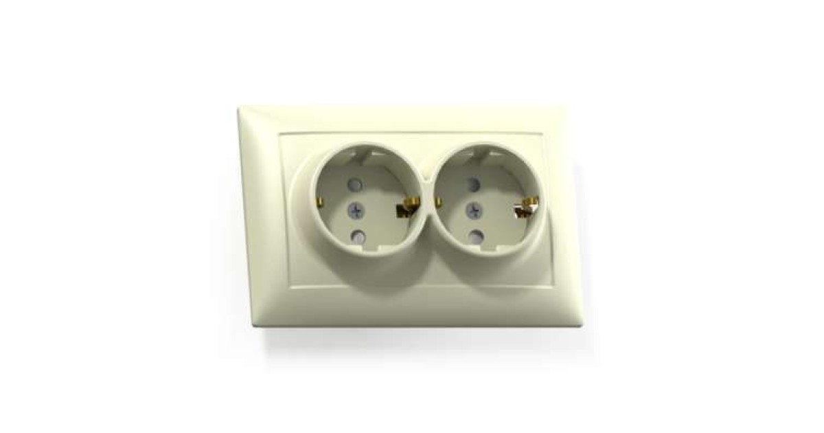 Купить Розетка 2-м СП Селена РС16-372 16А IP20 с заземл. сл. кость Кунцево 8148 Кунцево-Электро оптом в Москве