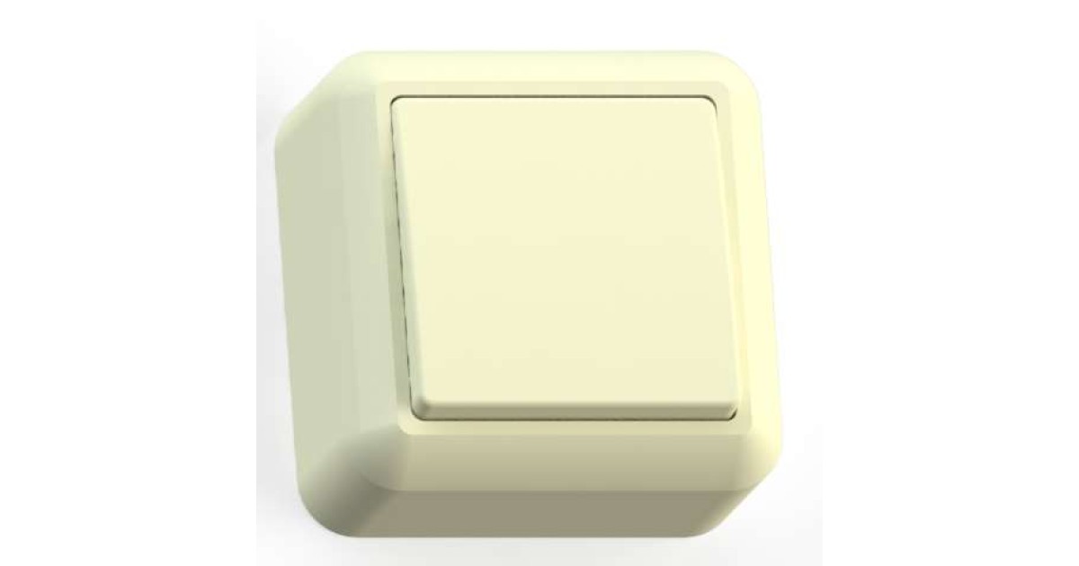 Купить Выключатель 1-кл. ОП Оптима 10А IP20 А110-377 с монтаж. пластиной сл. кость Кунцево 8030 Кунцево-Электро оптом в Москве