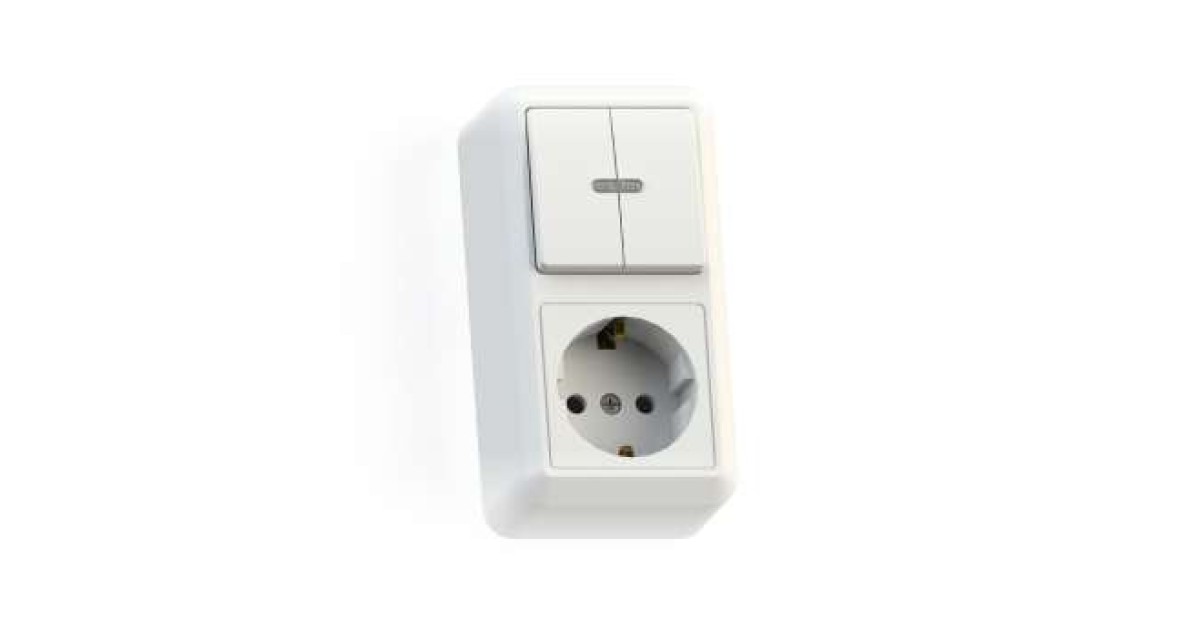 Купить Блок комбинированный ОП БКВР-433 Оптима (2-кл. выкл. с подсветкой + розетка с заземл.) бел. Кунцево 8067 Кунцево-Электро оптом в Москве