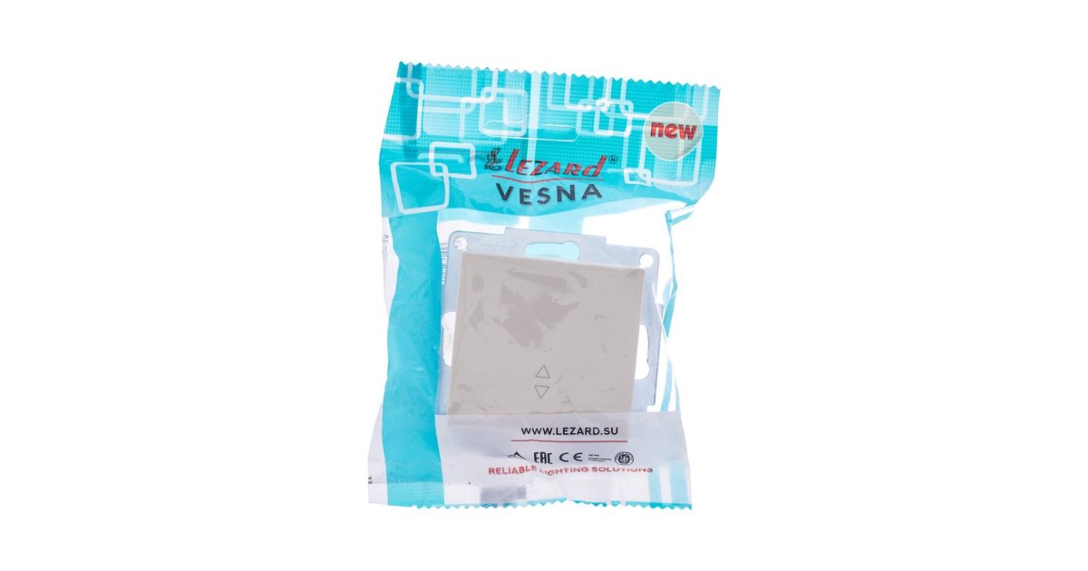 Купить Переключатель проходной 1-кл. СП Vesna механизм крем. 742-0388-105 Lezard оптом в Москве