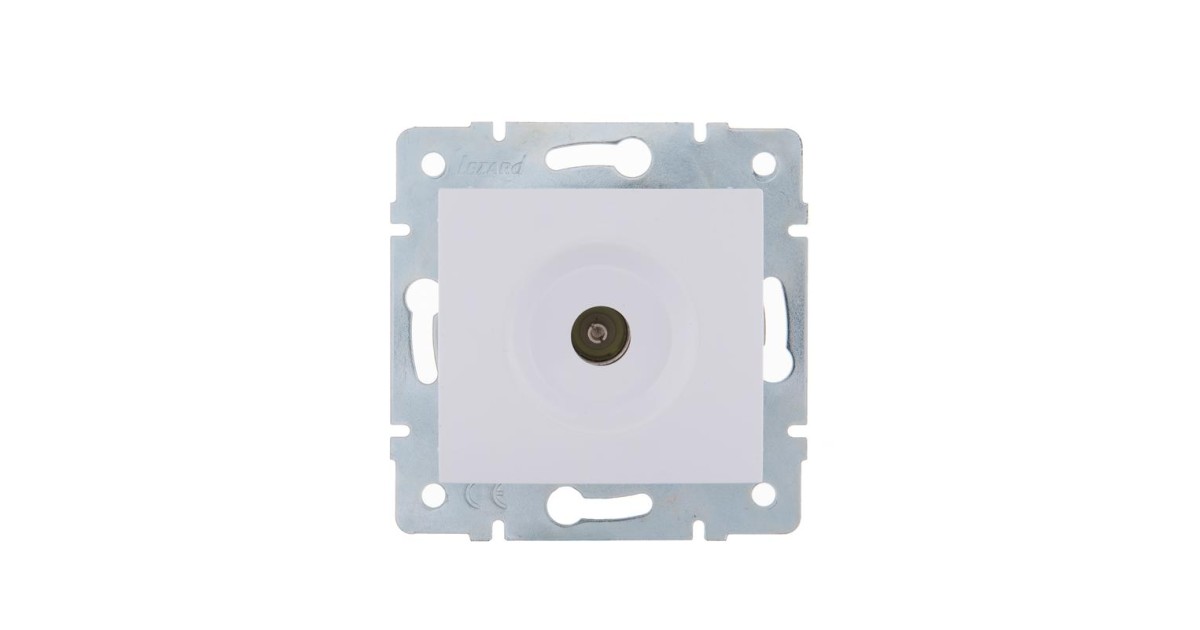 Купить Розетка телевизионная оконечная TV СП Karina механизм бел. 707-0288-130 Lezard оптом в Москве