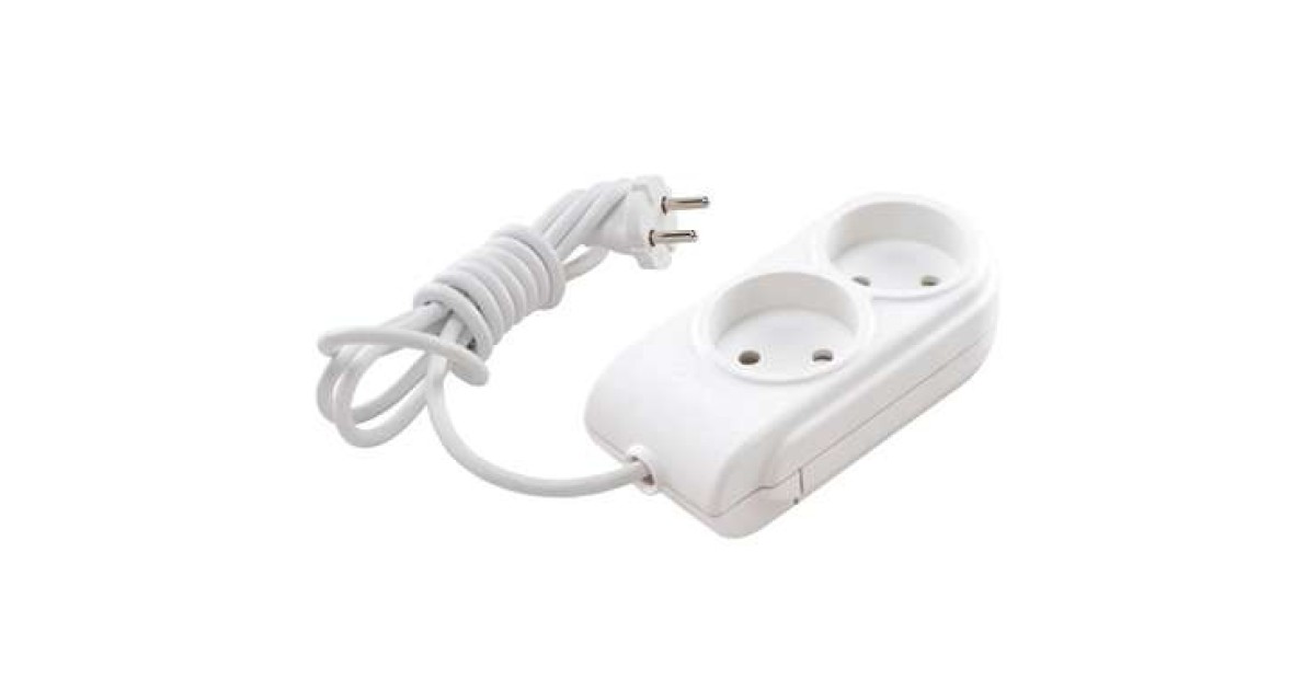 Купить Удлинитель 2х2м без заземл. 10А IP20 защ. шторки N2010031 Makel оптом в Москве