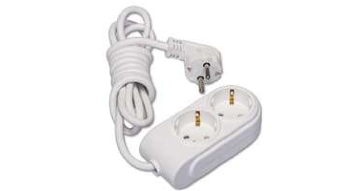 Купить Удлинитель 2х2м с заземл. 16А IP20 защ. шторки N2210033 Makel оптом в Москве