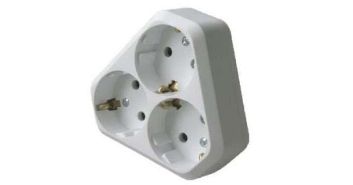 Купить Разветвитель 3-м с заземл. (NEW) 10001204 Makel оптом в Москве