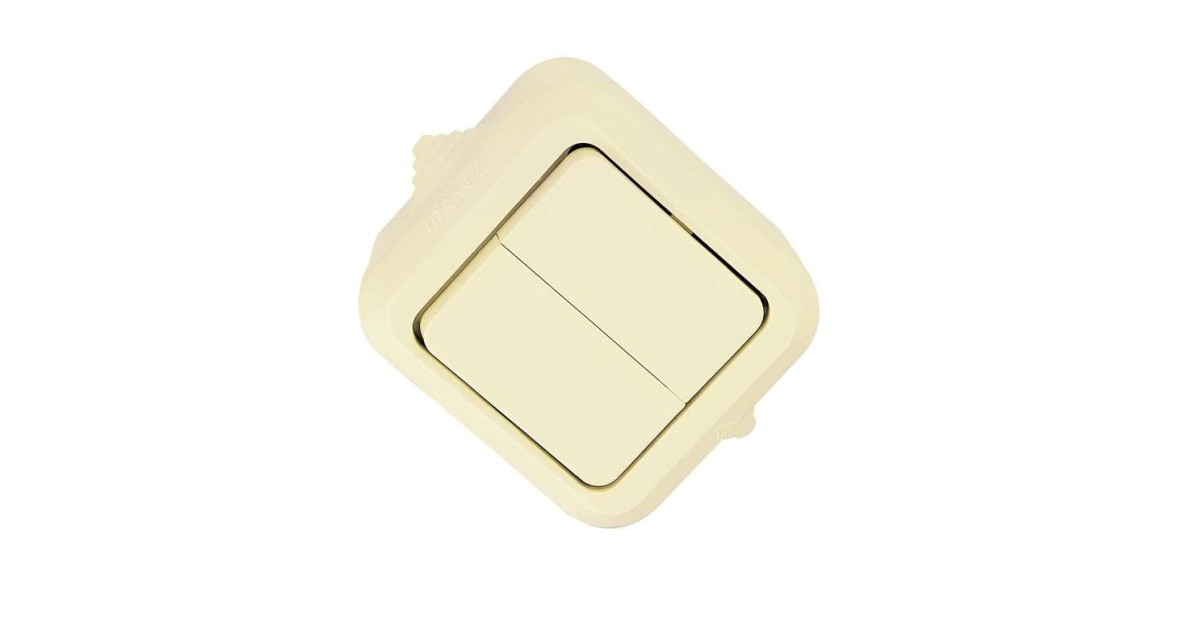 Купить Выключатель 2-кл. ОП 10А IP44 п/герм. крем. 18201 Makel оптом в Москве