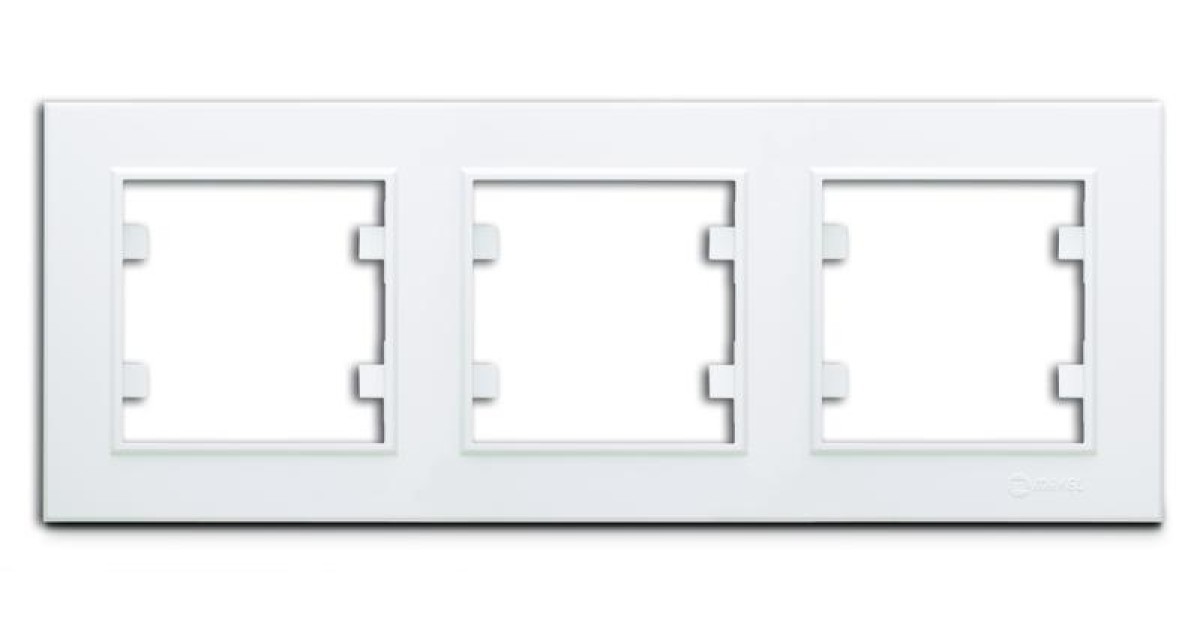 Купить Рамка 3-м Karea горизонт. бел. 56001703 Makel оптом в Москве