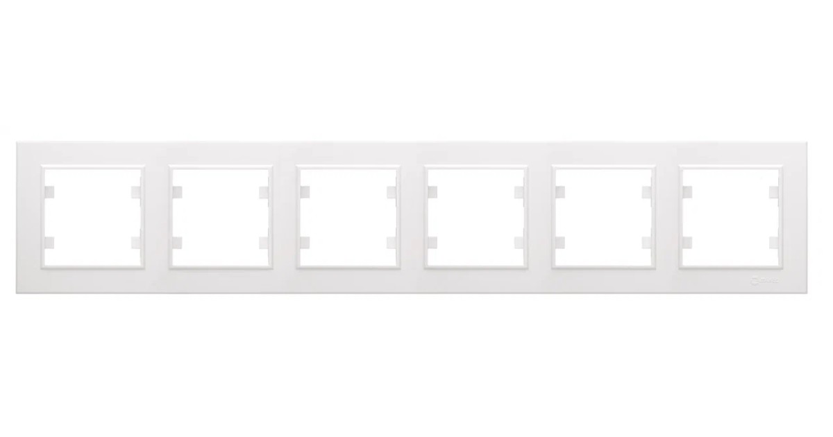 Купить Рамка 6-м Karea горизонт. бел. 56001706 Makel оптом в Москве
