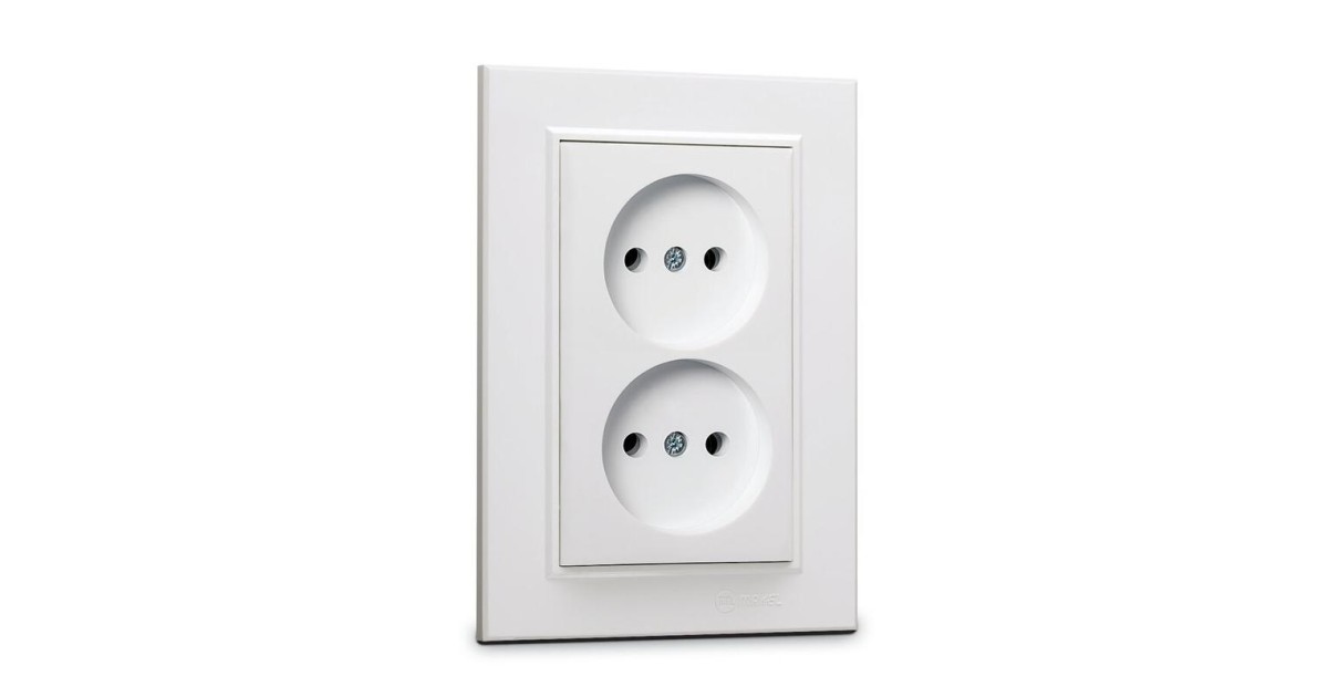 Купить Розетка 2-я б/з СП Karea 16А IP20 бел. 56001017 Makel оптом в Москве