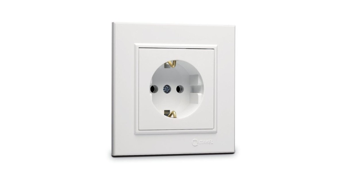 Купить Розетка с/з СП Karea 16А IP20 бел. 56001028 Makel оптом в Москве