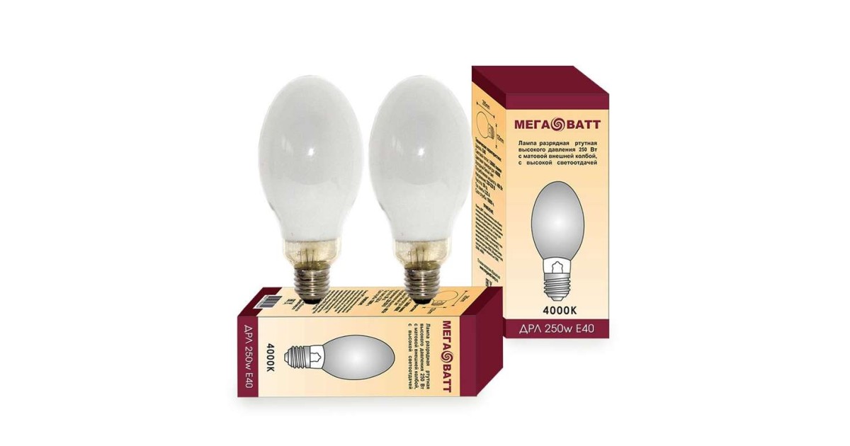 Купить Лампа газоразрядная ртутная ДРЛ 250 E40 (20) 03014 МЕГАВАТТ оптом в Москве